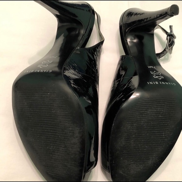 Gianni Bini Womens Peep Toe Heels, Black 4” 7.5M - Picture 7 of 8
